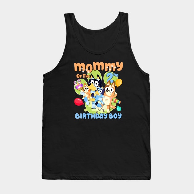 Bluey and Bingo mom happy birthday Tank Top by Justine Nolanz